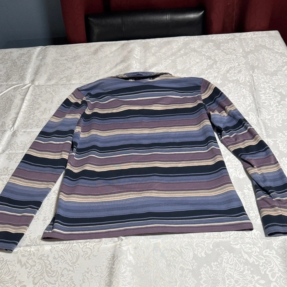 Nike Golf Multicolor Striped Long Sleeve Tee size L
